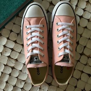 Pretty Peach Colored Converse Sneakers